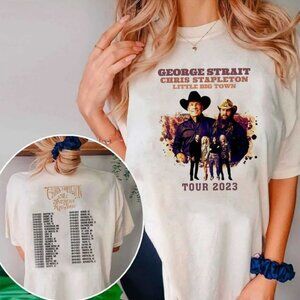 Chris Stapleton Little Big Town Music Tour 2 Sided Unisex T-Shirt 166